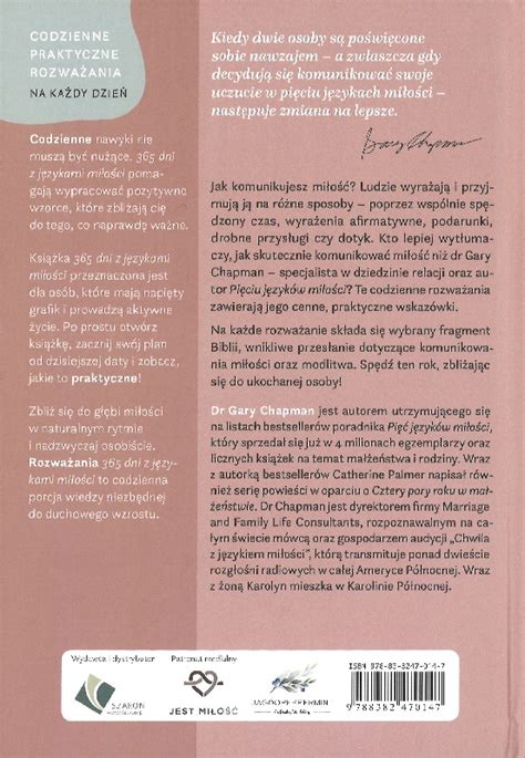 365 dni z językami miłości Rozważania na każdy dzień Gary Chapman