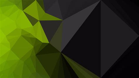 Free Green And Black Polygon Background Graphic Design Vector Art