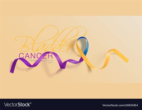 Bladder Cancer Awareness Calligraphy Poster Design