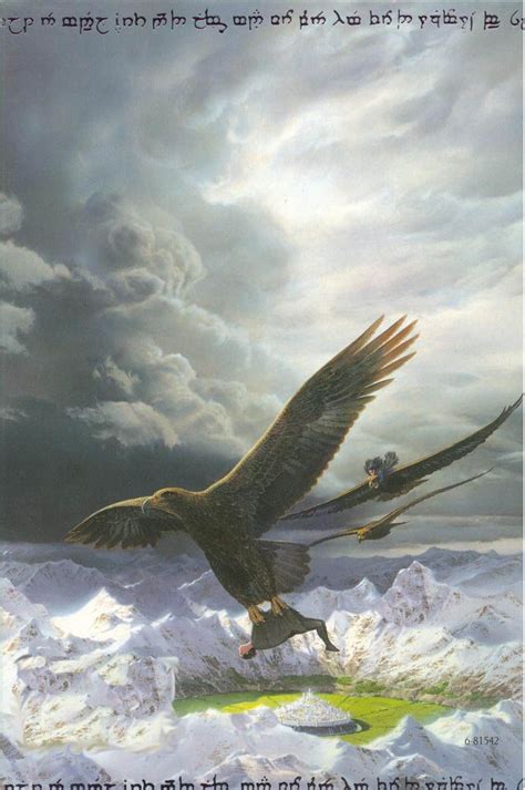 Carried Back By The Great Eagles Tolkien Middle Earth