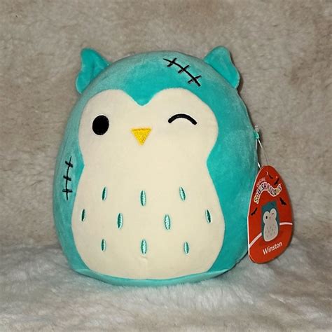 Squishmallows Toys Nwt 8 Inch Winston The Owl Frankenstein Stitches