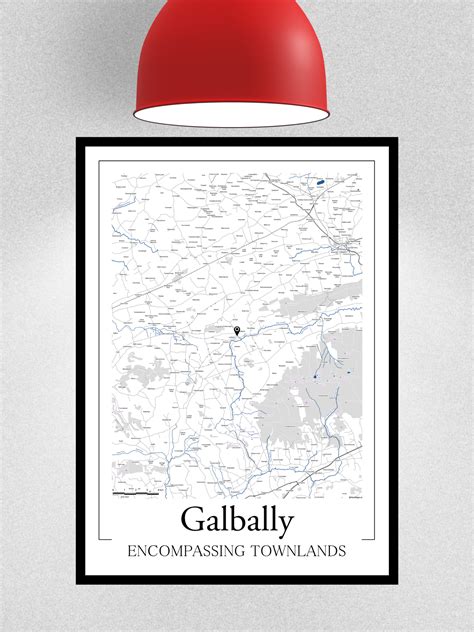 Galbally Irish Townlands Poster Map — Geomaps