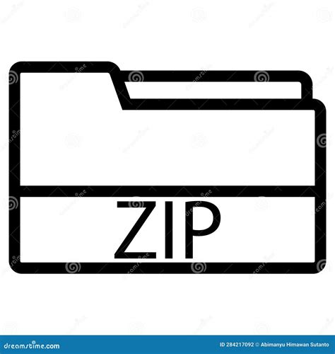 Zip File Icon Vector Stock Vector Illustration Of Sheet 284217092