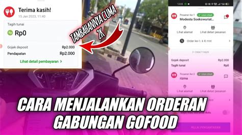 CARA MENJALANKAN ORDERAN GABUNGAN GOFOODLIVE ONBID MOTOVLOG GOJEK 15