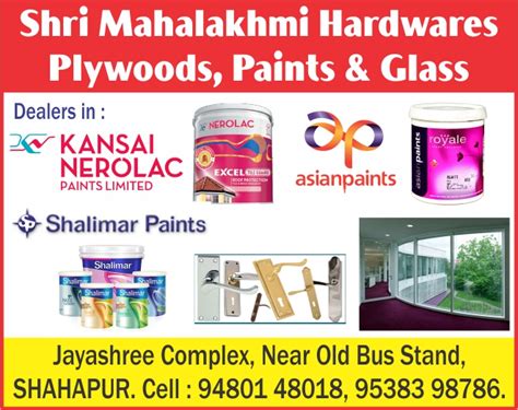 Shri Mahalakshmi Hardware Plywood Paints Glass In Shahapur