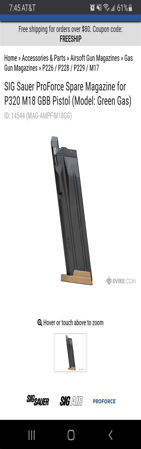 SOLD WTB VFC M17 M18 Mags HopUp Airsoft