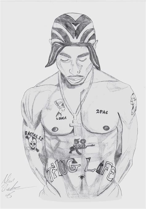 Tupac Shakur sketch by aidan8500 on DeviantArt