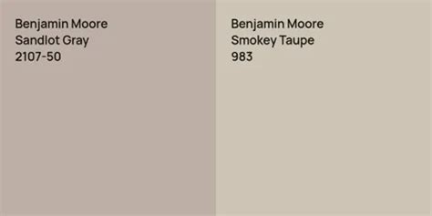 Benjamin Moore Sandlot Gray Vs Benjamin Moore Annapolis Gray Comparison