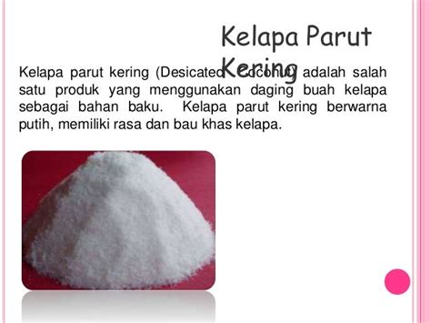 Kelapa parut kering dan santan kelapa