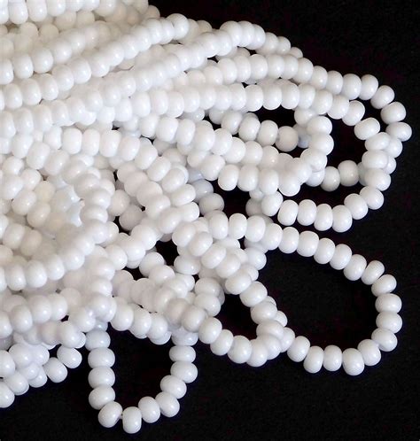 Opaque White Czech Seed Beads Mm Preciosa Czech Glass Seed Beads