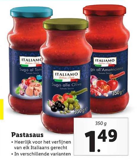 Italiamo Pastasaus Aanbieding Bij Lidl Folders Nl