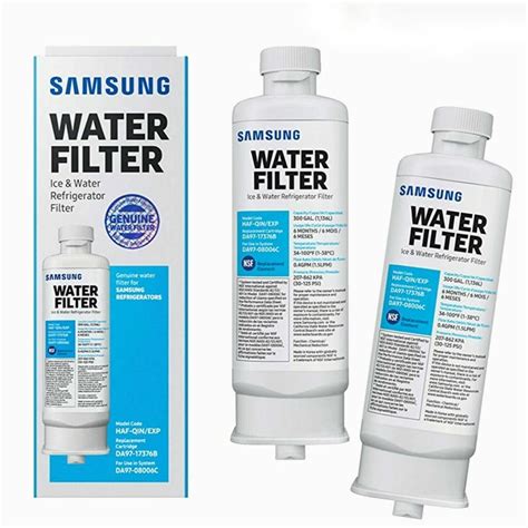 2 Pack Refrigerator Water Filter Da97 17376b Haf Qinexp Da97 08006c