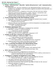 MI 101Review For Exam 3 Docx MI 101Review For Exam 3 Module 11