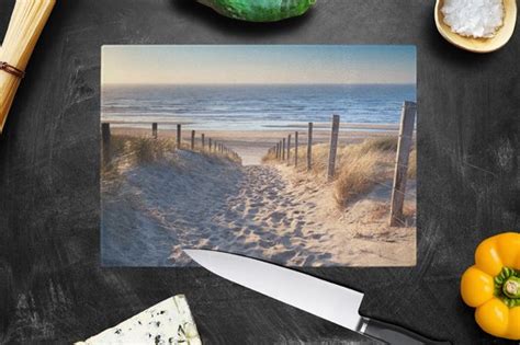 Glazen Snijplank X Strand Zee Nederland Duinen Zon