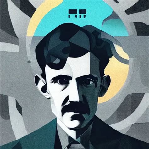 Genius Nikola Tesla Profile Picture By Sachin Teng Stable Diffusion