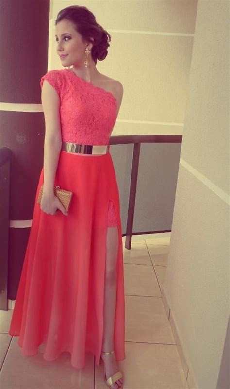 Coral Colored Prom Dresses