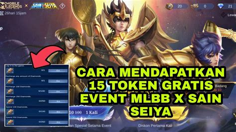 CARA MENDAPATKAN 15 TOKEN GRATIS EVENT MLBB X SAINT SEIYA CARA