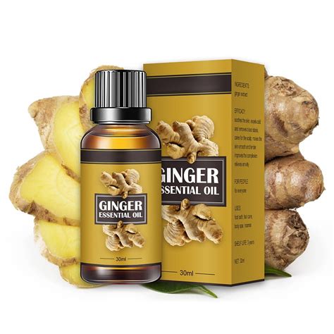 Belly Drainage Ginger Oil Herbal Slimming Massage Oil Natural Drainage