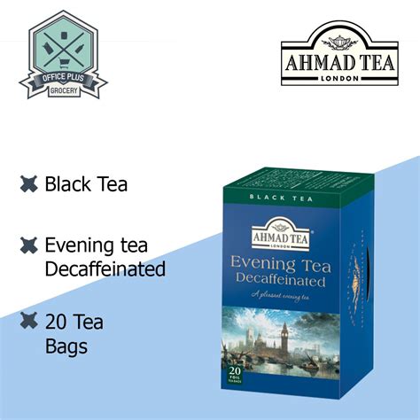 Ahmad Tea Evening Tea Decaffeinated 20 Teabags Shopee Singapore