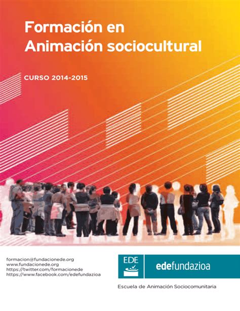 Formaci N En Animaci N Sociocultural