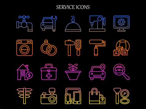 Service Icons By Arathi Varghese On Dribbble