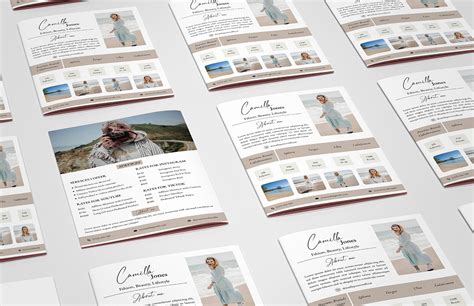 Influencer Media kit Template on Behance