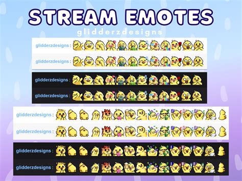 Chick Twitch Emote Jumbo Pack Cute Chick Emotes Chicken Etsy Australia