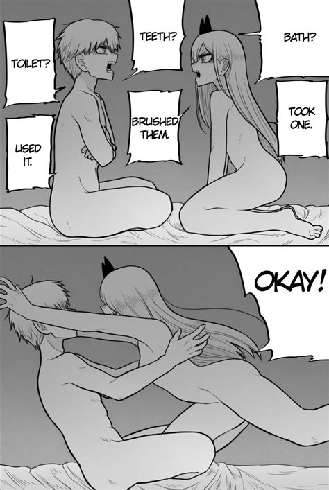 Rule 34 1boy 1girls 2koma Ass Bed Bedroom Breasts Chainsaw Man Comic Denji Chainsaw Man