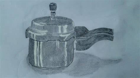 How To Draw Pressure Cookerrealistic Drawing Youtube