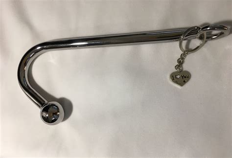 Stainless Steel Anal Hook With Beads Hole Metal Butt Plug Anus Etsy