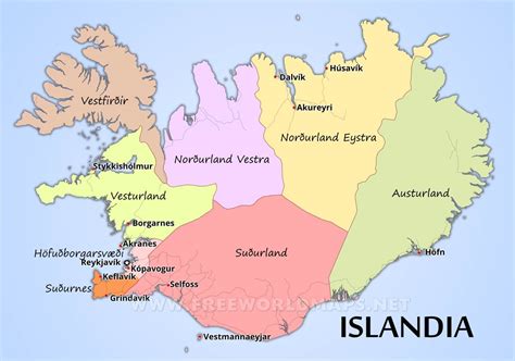 Mapa De Islandia