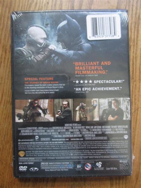 DVD Movie The Dark Knight Rises Bale Caine Oldman 2012 Still