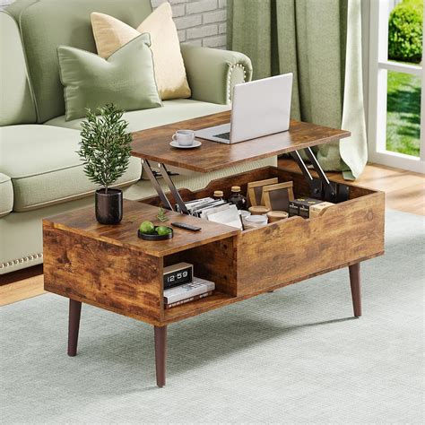 Amazon.com: OLIXIS Modern Lift Top Coffee Table Wooden Furniture with