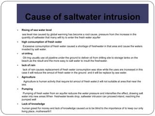 Saltwater intrusion | PPT