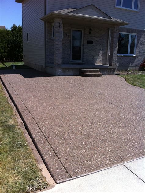 Exposed Aggregate Concrete Driveway in St. Thomas Ontario. | Concrete ...