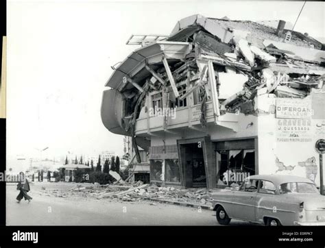 Mar. 02, 1960 - Earthquake Destroys Agadir: Photo shows. Houses which collapsed after two ...