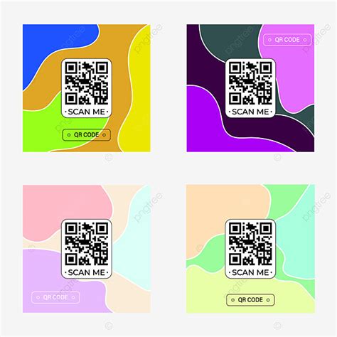 Qr Code Design Vector Art Png Qr Code Label Set Design Scanner Qr