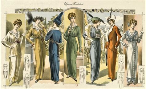 1914 Élégances Féminines Fashion printables 1919 fashion Belle epoque