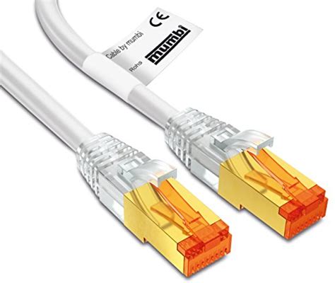 Mumbi 5m Cat 7 Rohkabel S Ftp Ethernet Lan Patch Netzwerk Kabel Rj45 Stecker 5 Meter Kabel