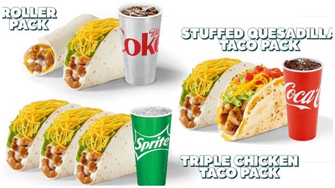 Del Taco Del Taco Freshly Grilled Chicken Taco Packs Line Up Price