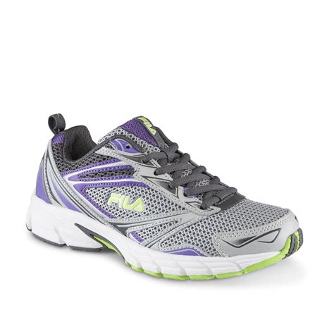 Fila Women S Royalty Gray Purple Running Shoe