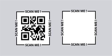 Scan Me Qr Template Digital Capturing Code With Technology Of