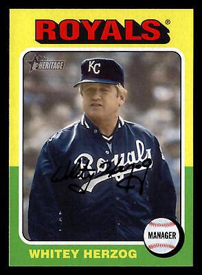 Whitey Herzog 2024 Topps Heritage 146 Kansas City Royals