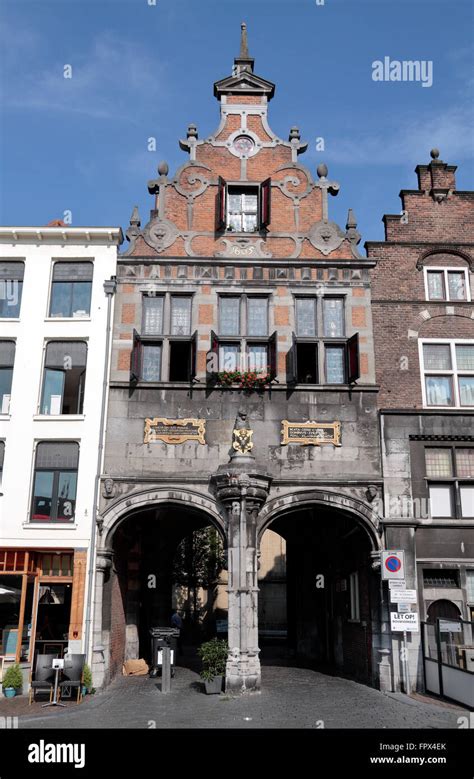 Archway Leading To Sint Stevenskerk St Stephens Church In Grote Markt