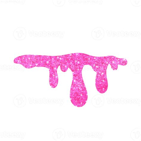 Hot Pink Glitter Dripping 13528651 PNG