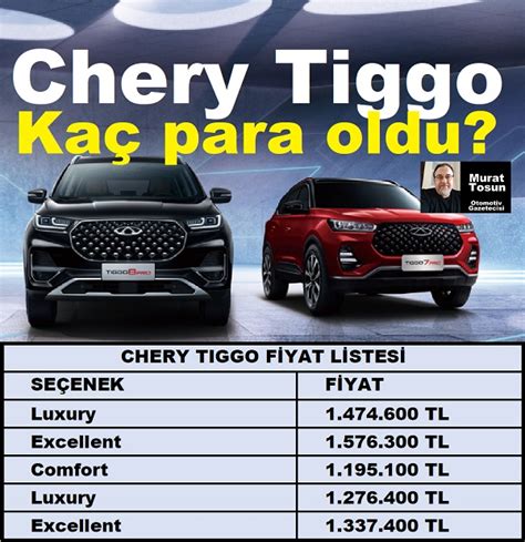 Chery Tiggo Fiyat Listesi Temmuz 2023 Tiggo Fiyat Chery Chery Tiggo