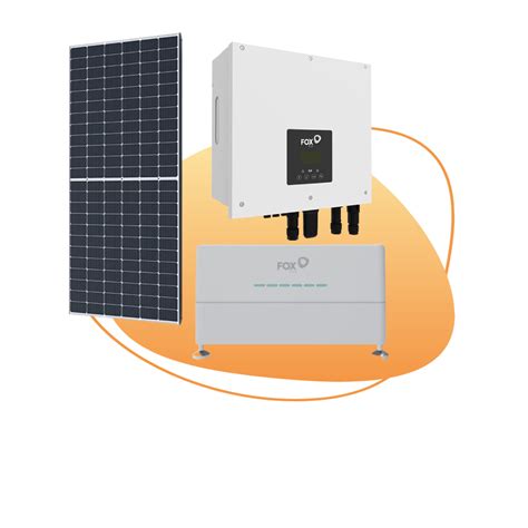 Kit Solar Fox Ess 3000kw Monofásico Con Batería 58kwh Descuento Solar