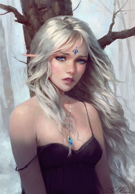 Ice Princess By Selenada On Deviantart Portrait Female Elf Fantasy Girl