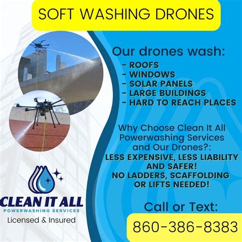 Clean It All Powerwashing Services On Linkedin Softwashing Drones