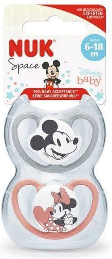 NUK Set Van 2 SPACE Minnie Fopspenen 6 18 Maanden Bol